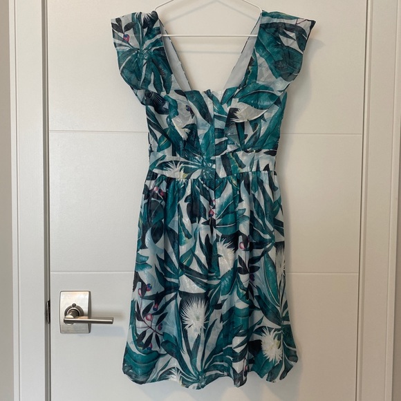 Anna Glover X H&M tropical shimmer mini dress - Picture 2 of 4